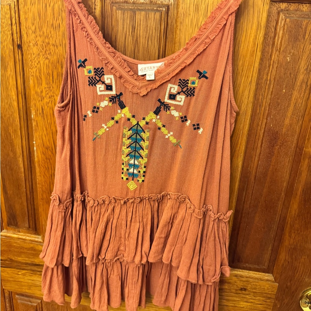 Shyanne Pink Ruffled Embellished Blouse